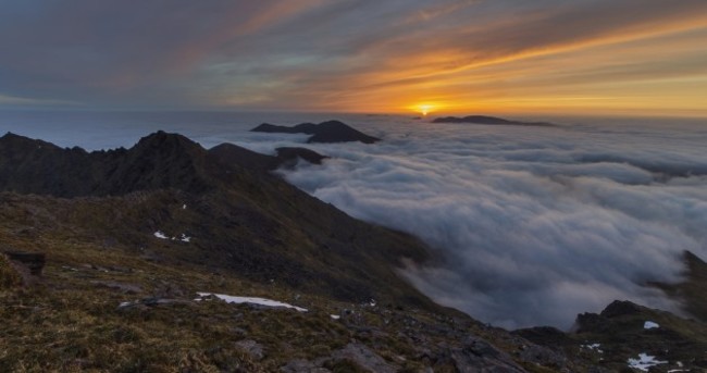 Is there anything better than a morning cloud inversion* at Macgillycuddy Reeks?