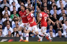 This Rosicky thunderbolt inspired Arsenal to victory against Spurs today