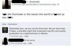 Man mistakes club night for the Illuminati, apologises for trolling