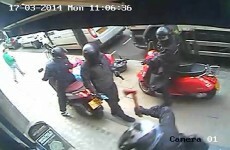 Men on mopeds use a sledge hammer, axe and gun in luxury jewellery shop heist in London