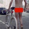 The AA hired a naked cyclist to front its new road safety campaign