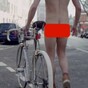 The AA hired a naked cyclist to front its new road safety campaign