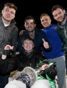 Irish heroes bring Six Nations trophy to charity game in aid of paralysed player