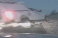 This eye-watering near-miss was an incredible escape for everyone