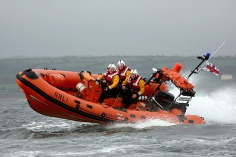 Crew on board the Lough Ree RNLI lifeboat (File photo)
