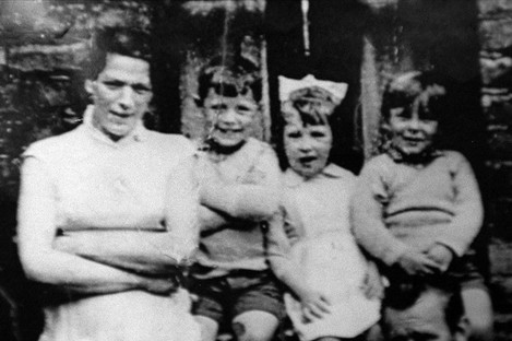 Jean McConville with three of her children.