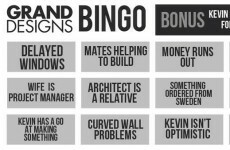 Who wants to play Grand Designs Bingo?