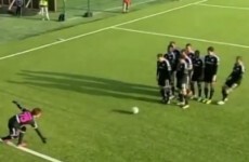 The best 'bowling alley' goal celebration you'll see today