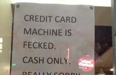 Restaurant makes sincerely Irish apology about broken credit card machine