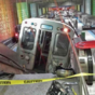Over 30 injured as Chicago train derails and travels up airport escalator