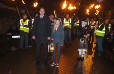 Light my fire: Independent candidate launches local election bid with burning turf parade