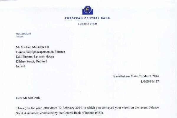 Here S The Letter The European Central Bank President Wrote To A