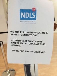 Driving licence centre closed - because it was too busy