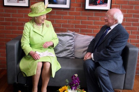The Queen of England and President Michael D Higgins: BFFs. 