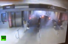 Terrifying video of the Chicago train derailing and climbing up escalator