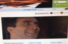 Nicolas Cage's face is mysteriously appearing on official UCD computers