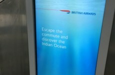 British Airways has apologised for this unfortunate Indian Ocean flight ad