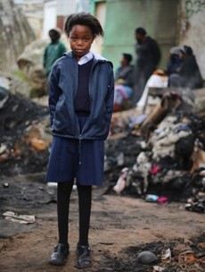 Children left homeless by fire 'went to school like it was a normal day'