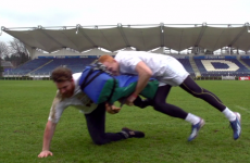 VIDEO: This is what it's like to get smashed by Leinster rugby players