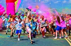 A run where you need sunglasses and powder colour to survive