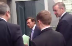 VIDEO: Alan Shatter wasn't taking any questions this morning