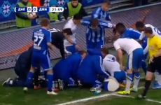 Ukrainian soccer player saves opponent who swallows his tongue