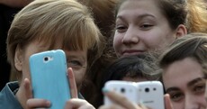 Angela Merkel is now taking selfies