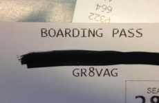 Brilliant boarding pass gives passenger a rather rude compliment