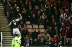 Towering Andy Carroll delivers Hammer blow to Sunderland