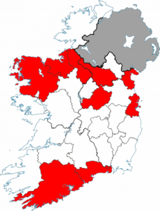These are the ten counties with the highest rates of bowel cancer