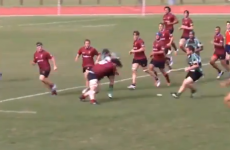 When scrum-halves meet props, captured in bone-shuddering GIF glory