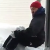 Canadian has a typical 'Irish mammy' reaction to her son getting stuck in snow