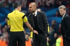 Guardiola left frustrated by officiating following United-Bayern draw