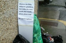 This is the note we all want to leave to our rubbish-dumping neighbours