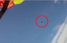 VIDEO: Norwegian skydiver claims footage shows he was nearly hit by a meteorite