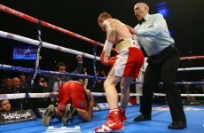 Here's the crazy finish to Carl Frampton's KO win over Cazares