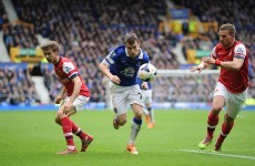 Seamus Coleman showed off his GAA-esque skills against Arsenal today