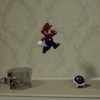 Super Mario jumps out of a TV and destroys house in amazing animation
