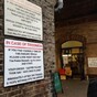Coffee shop customises emergency bridge sign in stroke of genius