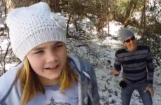 Lip-syncing Dad steals the show during daughter's rendition of Let It Go