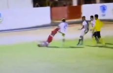 Studs fly before eight red cards are flashed in this crazy brawl in Brazil