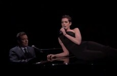 Anne Hathaway and Jimmy Fallon belt out Broadway versions of hip-hop classics