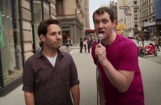 Paul Rudd runs through New York, asking people to have sex with him*