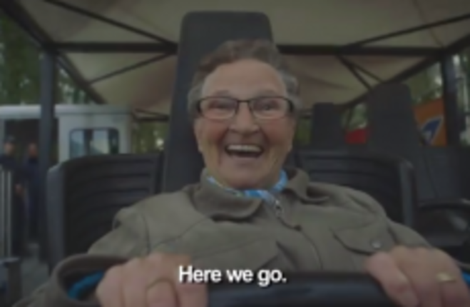 This 78-year-old granny had the best craic on her first roller coaster ride