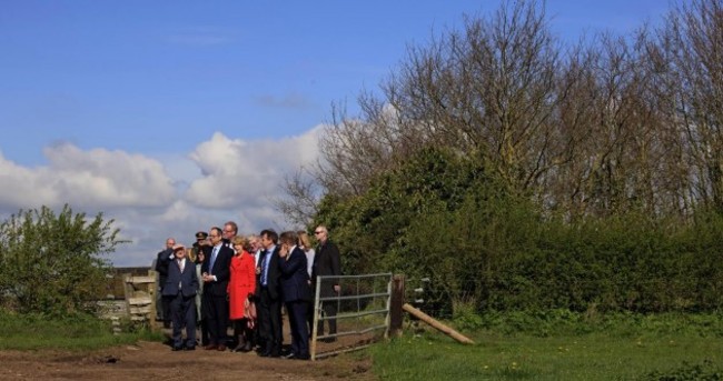 Don't worry, Michael D's not lost... The State visit party was SUPPOSED to end up on a farm