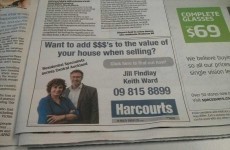 Rather unfortunate real estate ad appears in New Zealand newspaper