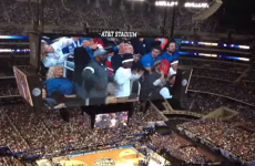 Father and son pull off epic Jumbotron dance display