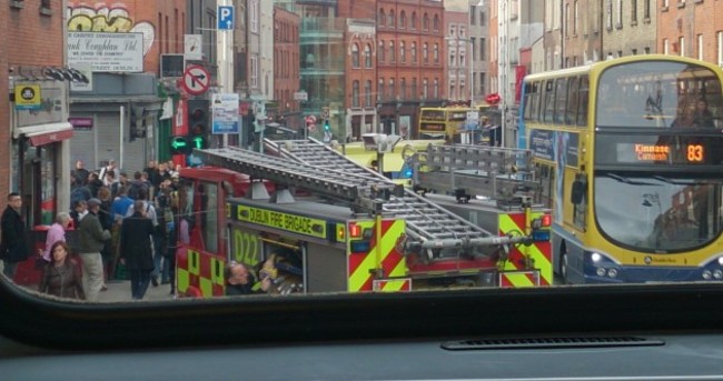 Two injured, as rush-hour crash between jeep and ambulance brings city centre to standstill
