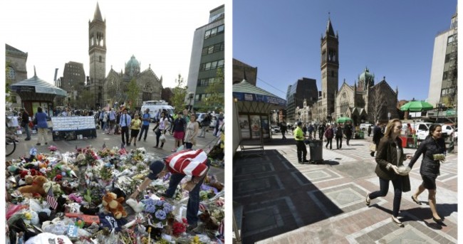 Pics: Before and after - Boston since the marathon bombings