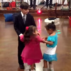 Little boy doles out some sweet justice to jealous girl on the dancefloor